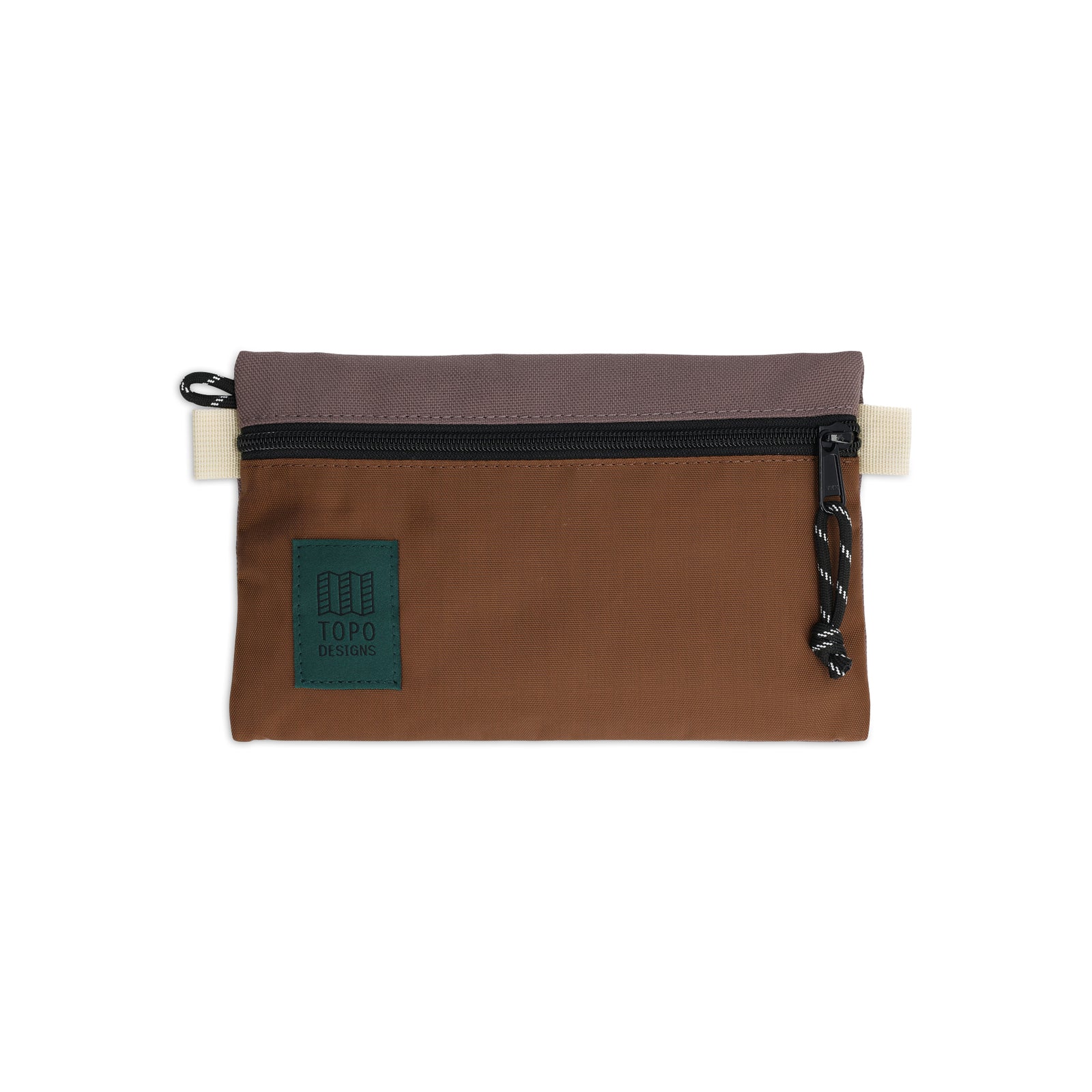 Topo Designs Accessory Bag in "Small" "Peppercorn / Cocoa - Recycled"