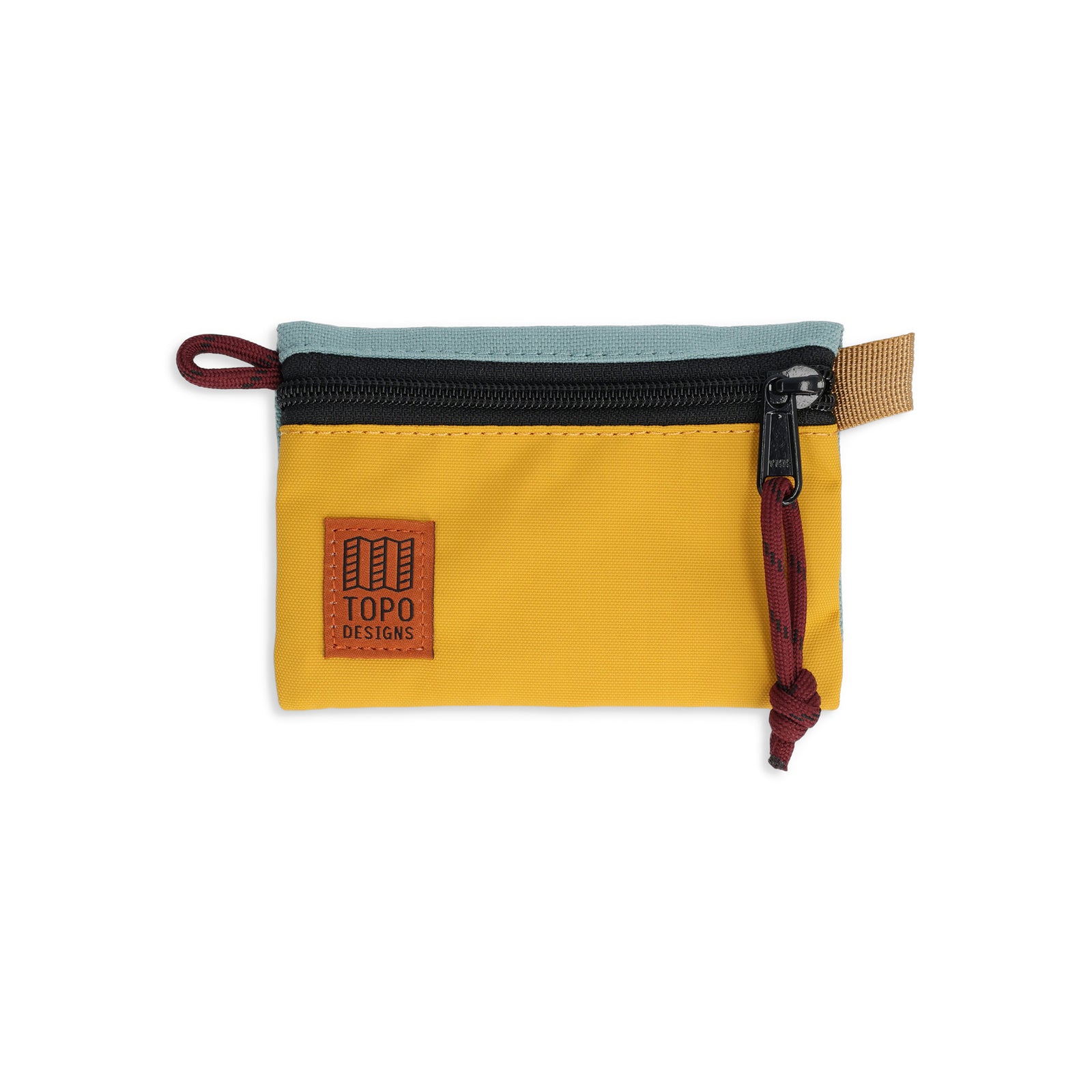 Topo Designs Accessory Bag in "Micro" "Sage / Mustard - Recycled"