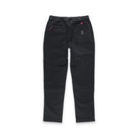 Back of Topo Designs Men's Mountain Pants in organic cotton "black"