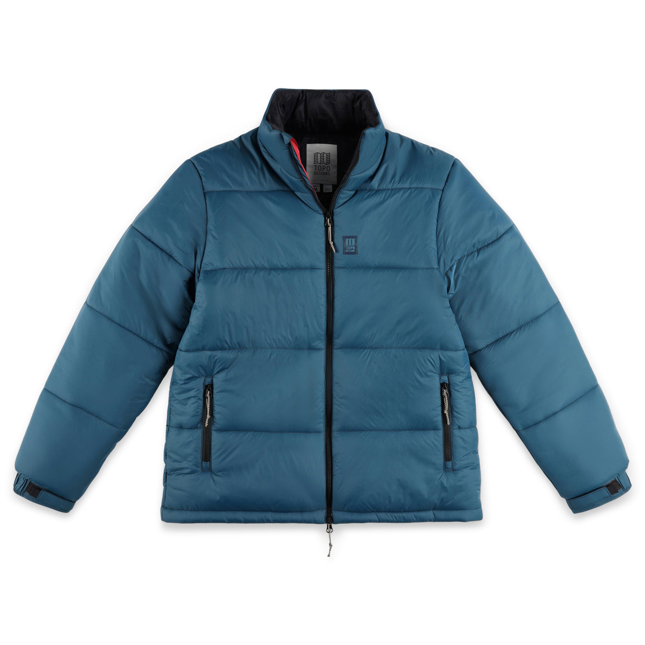 Blue padded store jacket