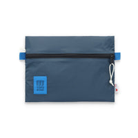 Topo Designs TopoLite Accessory Bag in "Pond Blue" "Medium" ultralight pouch for travel.
