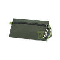 Topo Designs TopoLite Dopp Kit ultralight toiletry bag for travel in "olive" green