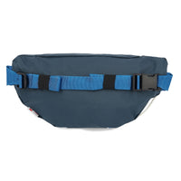 Back and waist belt on Topo Designs TopoLite Hip Pack Ultralight fanny pack crossbody bum bag in "pond blue"