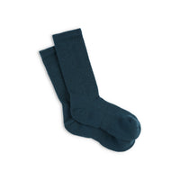 Topo Designs Town lightweight wool blend everyday socks in "Pond Blue"