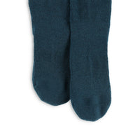 General detail shot of Topo Designs Town lightweight wool blend everyday socks in "Pond Blue"