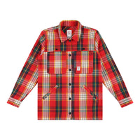 Topo Designs Women's Mountain Shirt Jacket in "red / yellow plaid"
