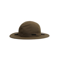 Front Shot of Topo Designs Sun Hat with original logo patch in "Olive".