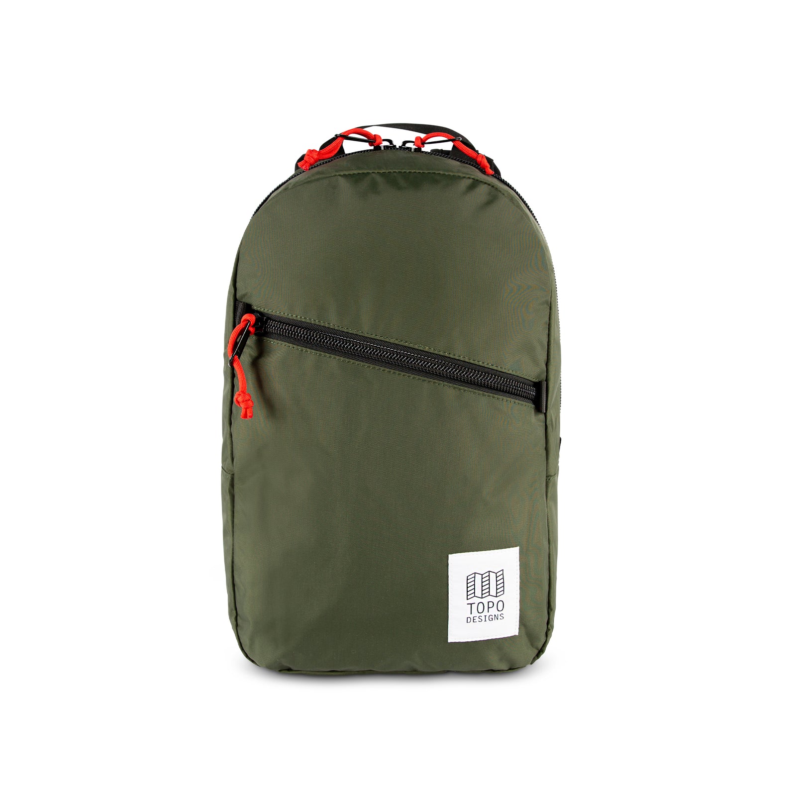 Topo Designs Light Pack laptop backpack in "Olive".