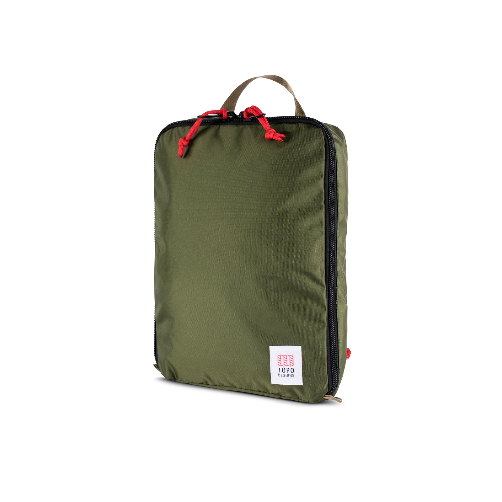 Topo Designs Pack Bag 10L travel packing cube in "Olive" Green.