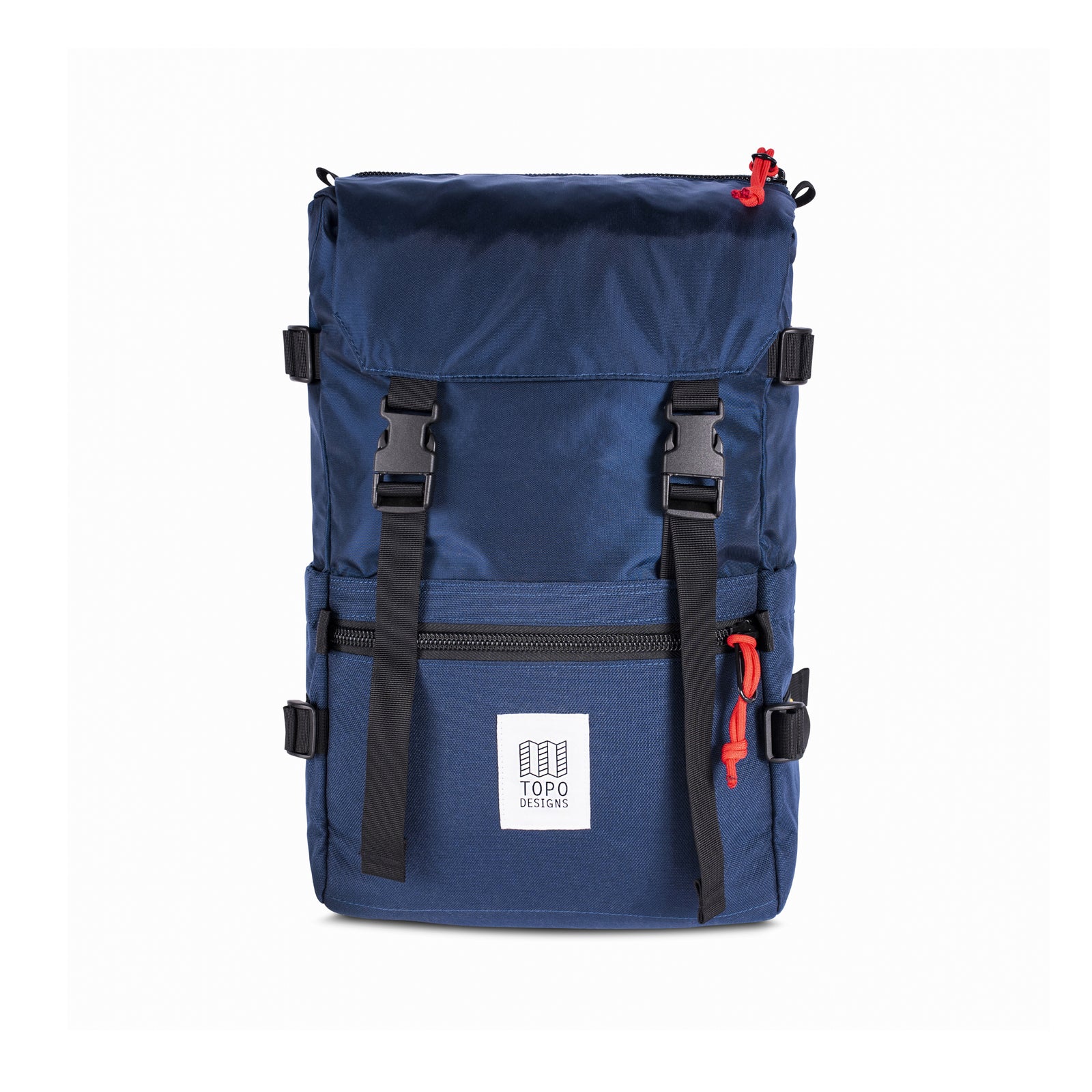 Front Product Shot of the Topo Designs Rover Pack Classic in "Navy" blue.