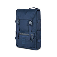 3/4 Front Product Shot of the Topo Designs Rover Pack Tech in "Navy" blue.