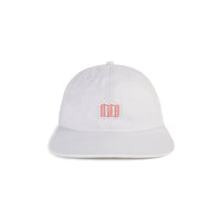 Topo Designs Mini Map logo Hat baseball cap in "Natural" white.