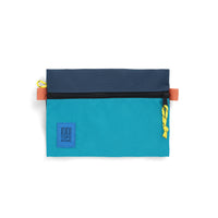 Topo Designs Accessory Bag in "Medium" "Tile Blue / Pond Blue - Recycled" nylon.