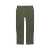 Topo Designs Men's Global Pants lightweight cotton nylon travel pants in "Olive" green.