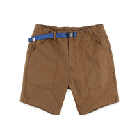 Topo Designs Men's Mountain organic cotton Shorts in "Dark Khaki" brown.
