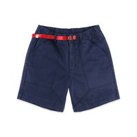 Topo Designs Men's Mountain organic cotton Shorts in "Navy" blue.