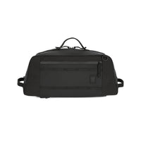 Topo Designs Mountain Duffel 40L backpack gear bag in recycled "Black" nylon.