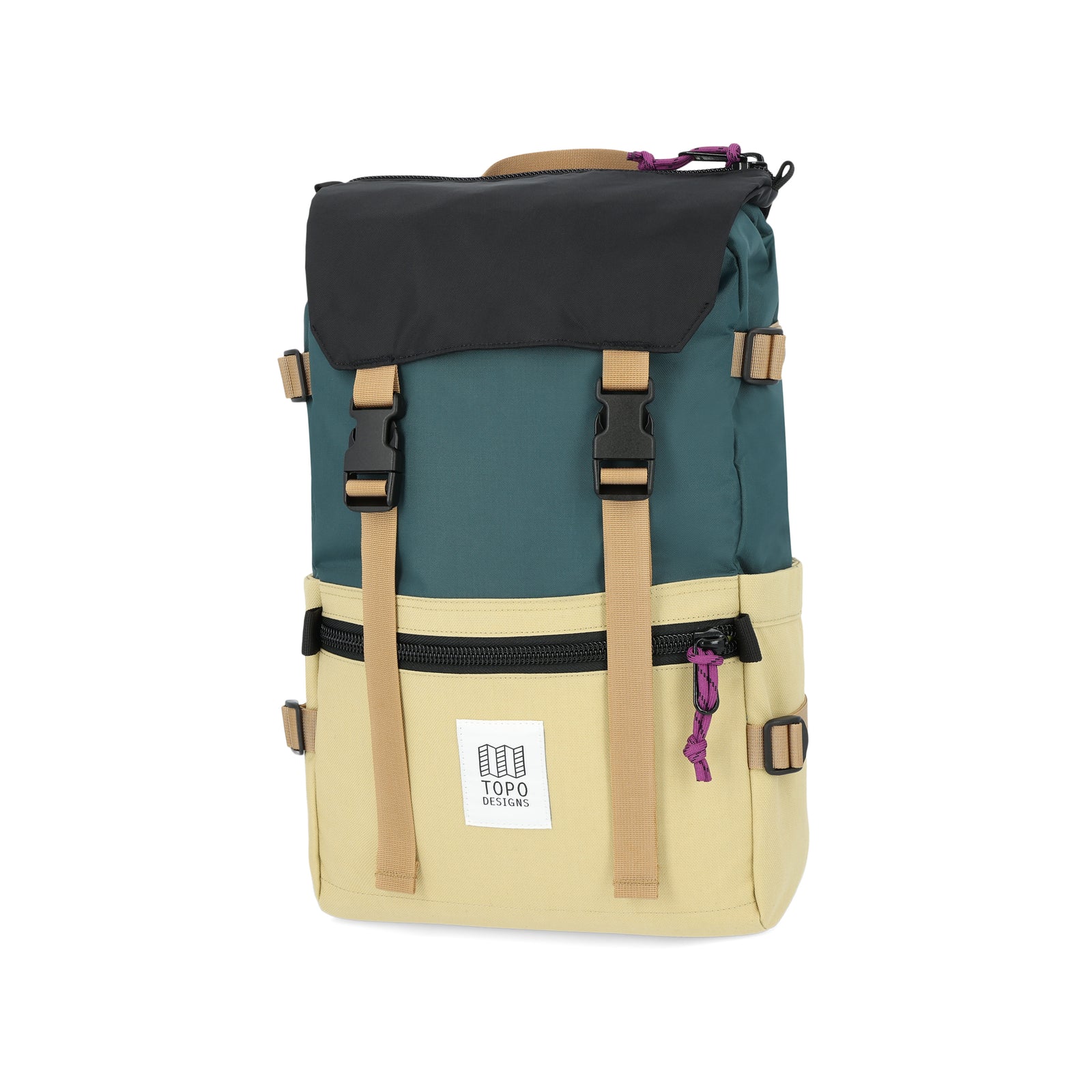 Topo Designs Rover Pack Classic laptop backpack in "Hemp / Botanic Green".