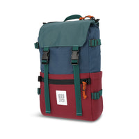 Topo Designs Rover Pack Classic laptop backpack in "Zinfandel / Botanic Green".