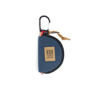 Topo Designs Taco Bag carabiner key clip keychain bag in "Pond Blue" nylon.