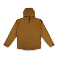 Topo Designs Men's Global Jacket packable 10k waterproof rain shell in recycled "dark khaki" polyester.