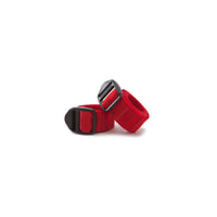 Topo Designs accessory gear straps in "Red".