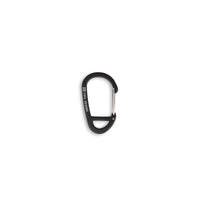 Shot of Topo Designs Carabiner key chain clip in "Black / Red / Blue" in size "49mm".