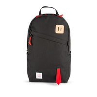 Topo Designs Daypack Classic 100% recycled nylon laptop backpack for work or school in "Black".