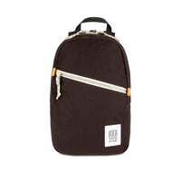 Front product shot of Topo Designs Light Pack in "Black" canvas.