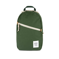 Front product shot of Topo Designs Light Pack in "Forest" green canvas.