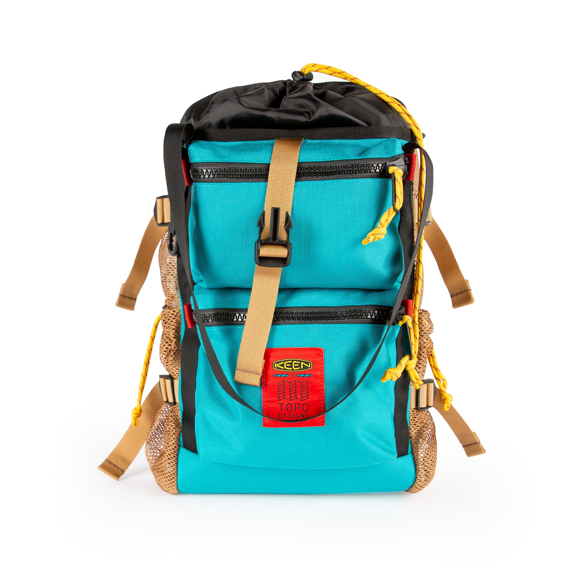 Topo Designs x Keen River Backpack Tote bag in Turquoise