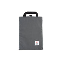 Topo Designs padded Laptop Sleeve in "Charcoal" gray.