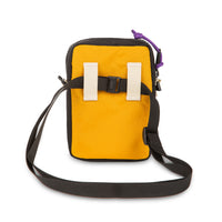 General shot of back of Topo Designs Mini Shoulder Bag crossbody travel purse.