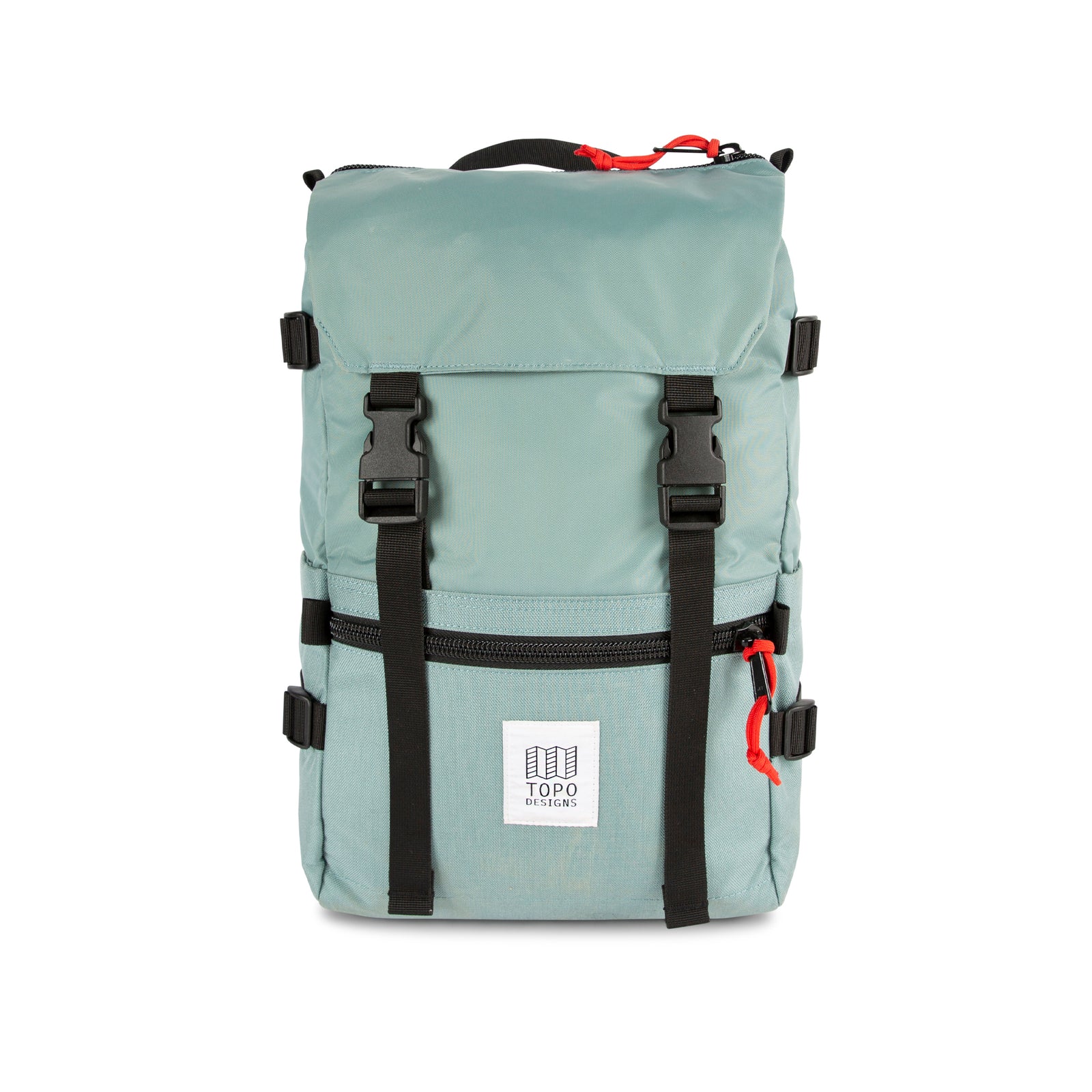 Topo Designs Rover Pack Classic laptop backpack in "Sage" green.