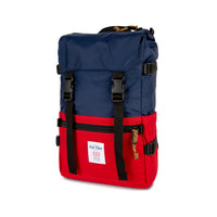 Topo Designs x New Belgium Fat Tire Rover Pack Classic Navy blue / red laptop backpack.