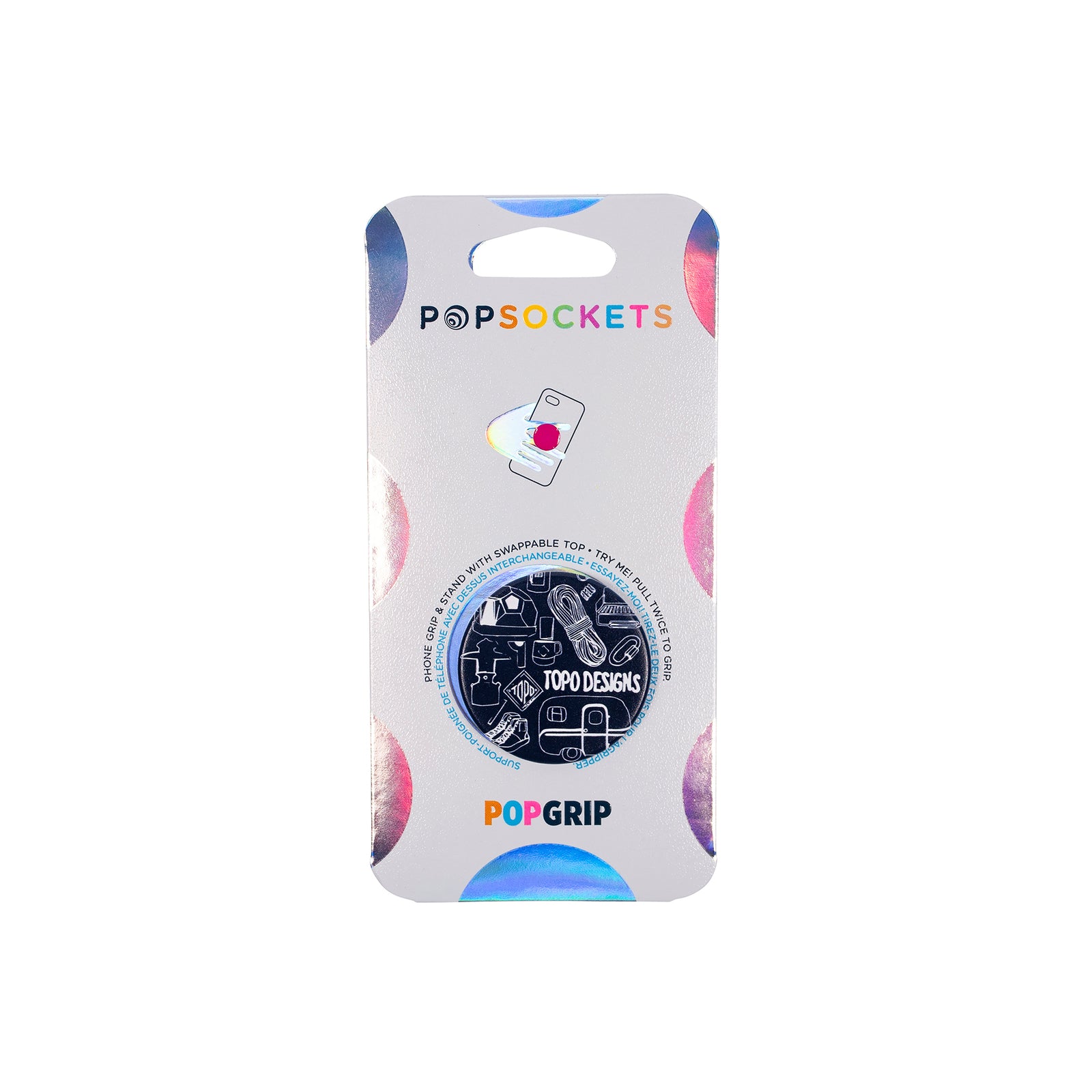 Front product shot of Topo Designs x PopSockets in Gear