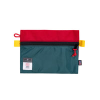 Front product shot of Topo Designs x Alternative Accessory Bags in Red/Teal