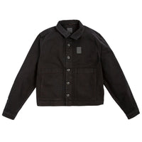 Front product shot of Topo Designs Women's Dirt Jacket in "Black".