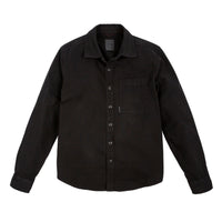 Front product shot of Topo Designs Women's Dirt Shirt in "Black".